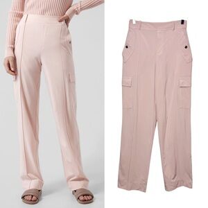 Athleta Vienna Cargo Pink Orchid Featherweight Stretch Women’s Straight Pants 2